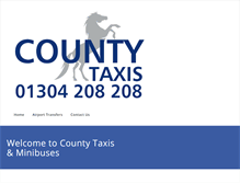 Tablet Screenshot of county-taxis.co.uk